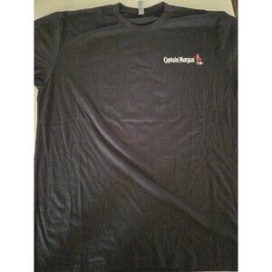 Captain Morgan Rum T-Shirt Mens XL Black Follow The Captain Graphic Tee Short...